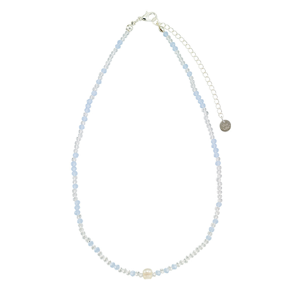 Pastel Glass Crystal Necklace