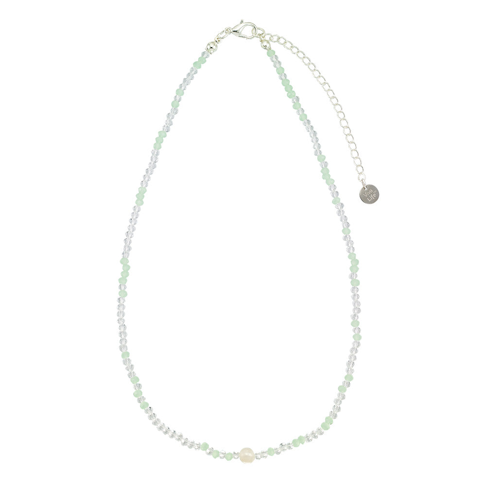 Pastel Glass Crystal Necklace