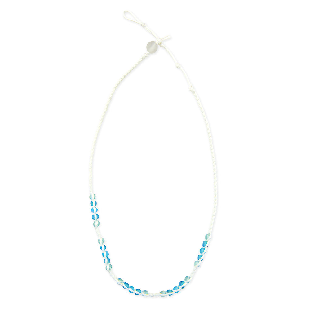 Frosted Bead Station Necklace