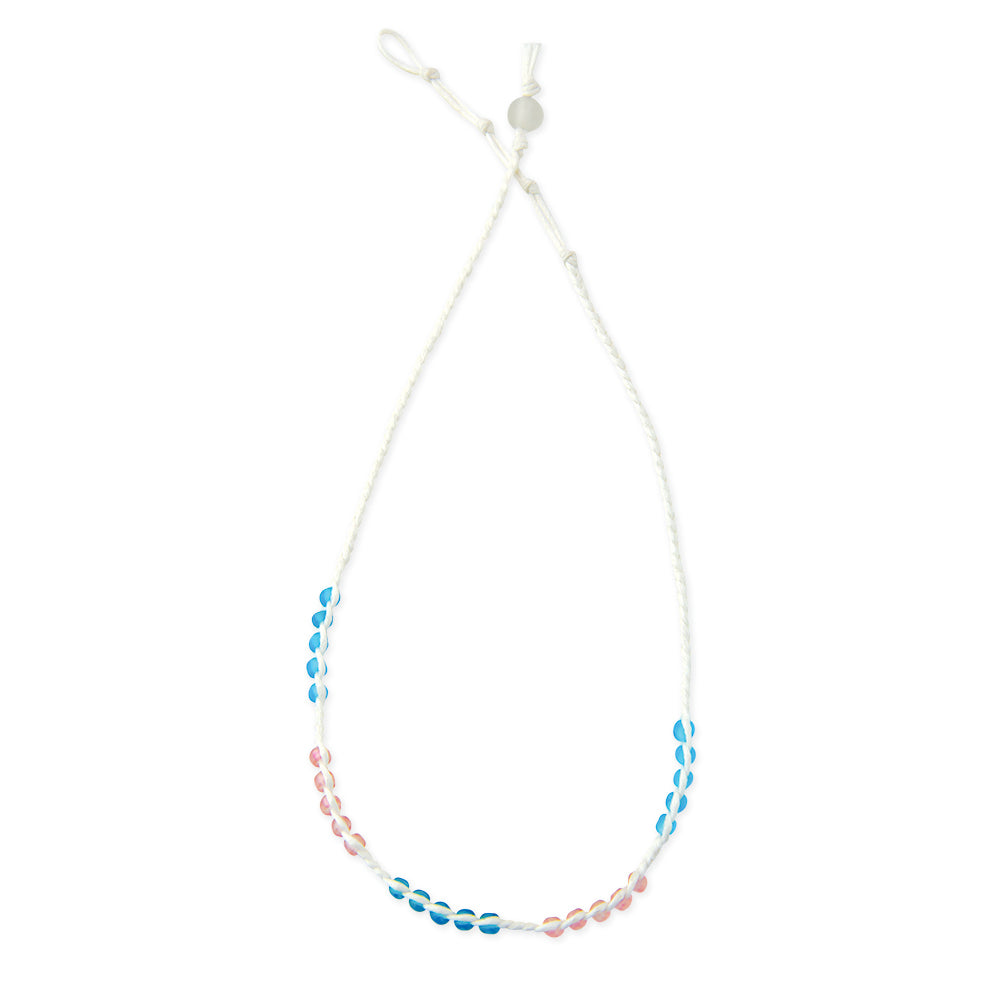 Frosted Bead Station Necklace