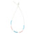 Frosted Bead Station Necklace