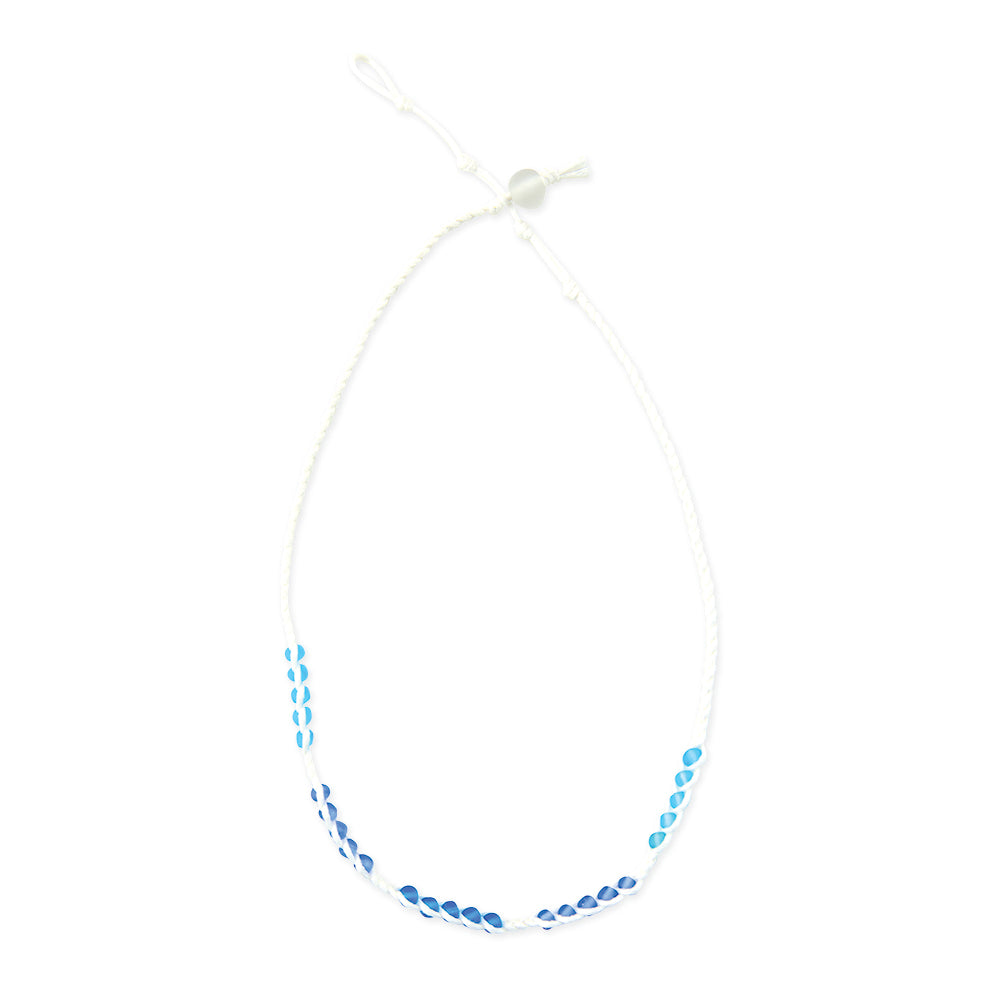 Frosted Bead Station Necklace