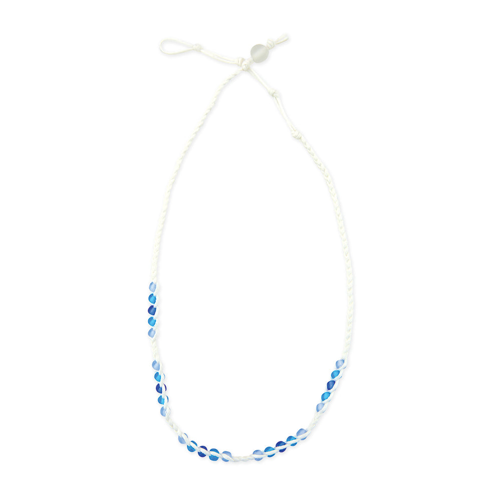 Frosted Bead Station Necklace