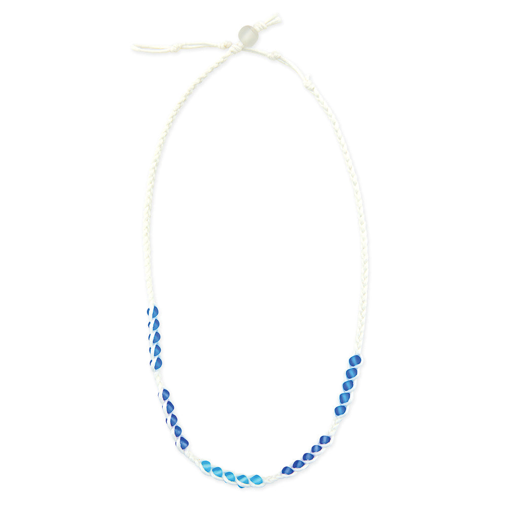 Frosted Bead Station Necklace