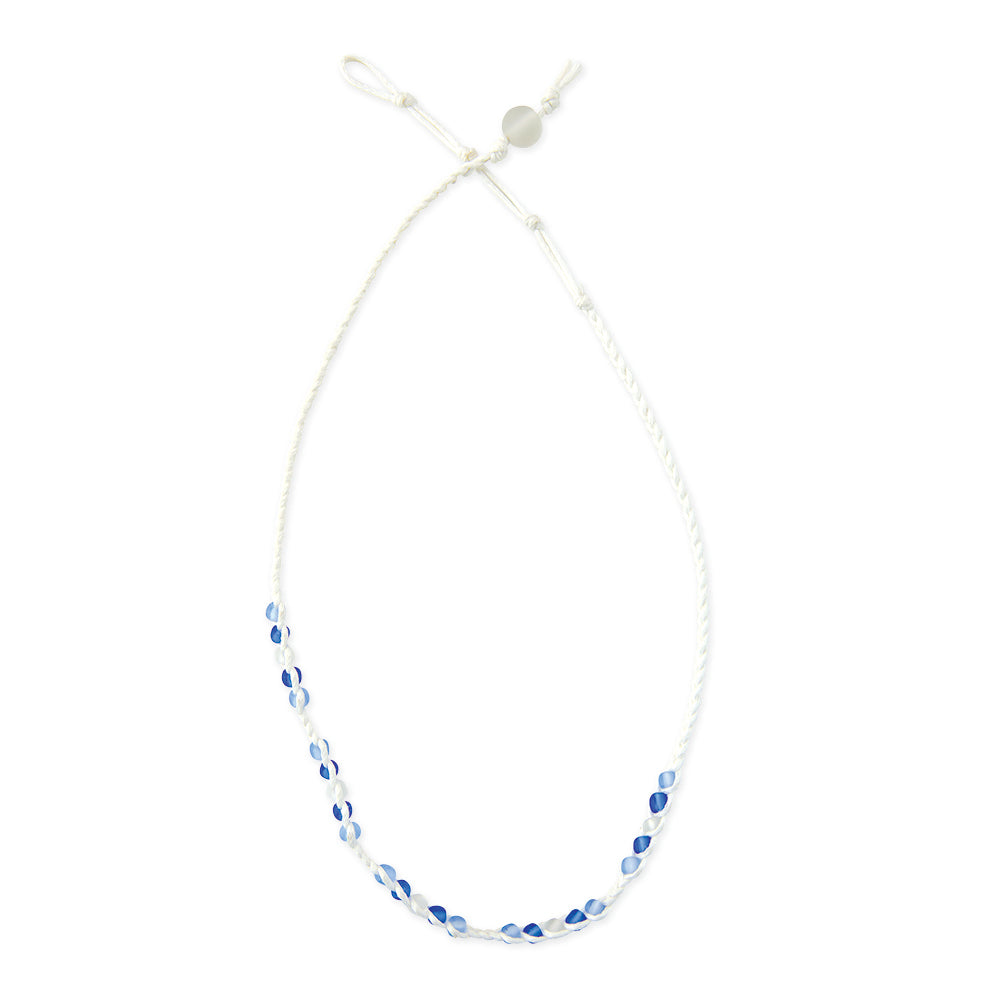 Frosted Bead Station Necklace