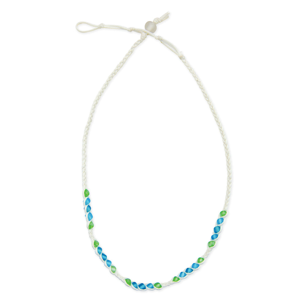 Frosted Bead Station Necklace