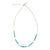 Frosted Bead Station Necklace