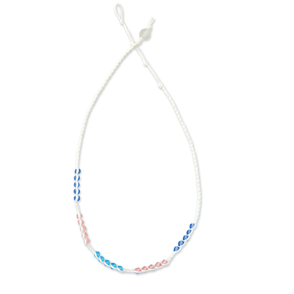 Frosted Bead Station Necklace