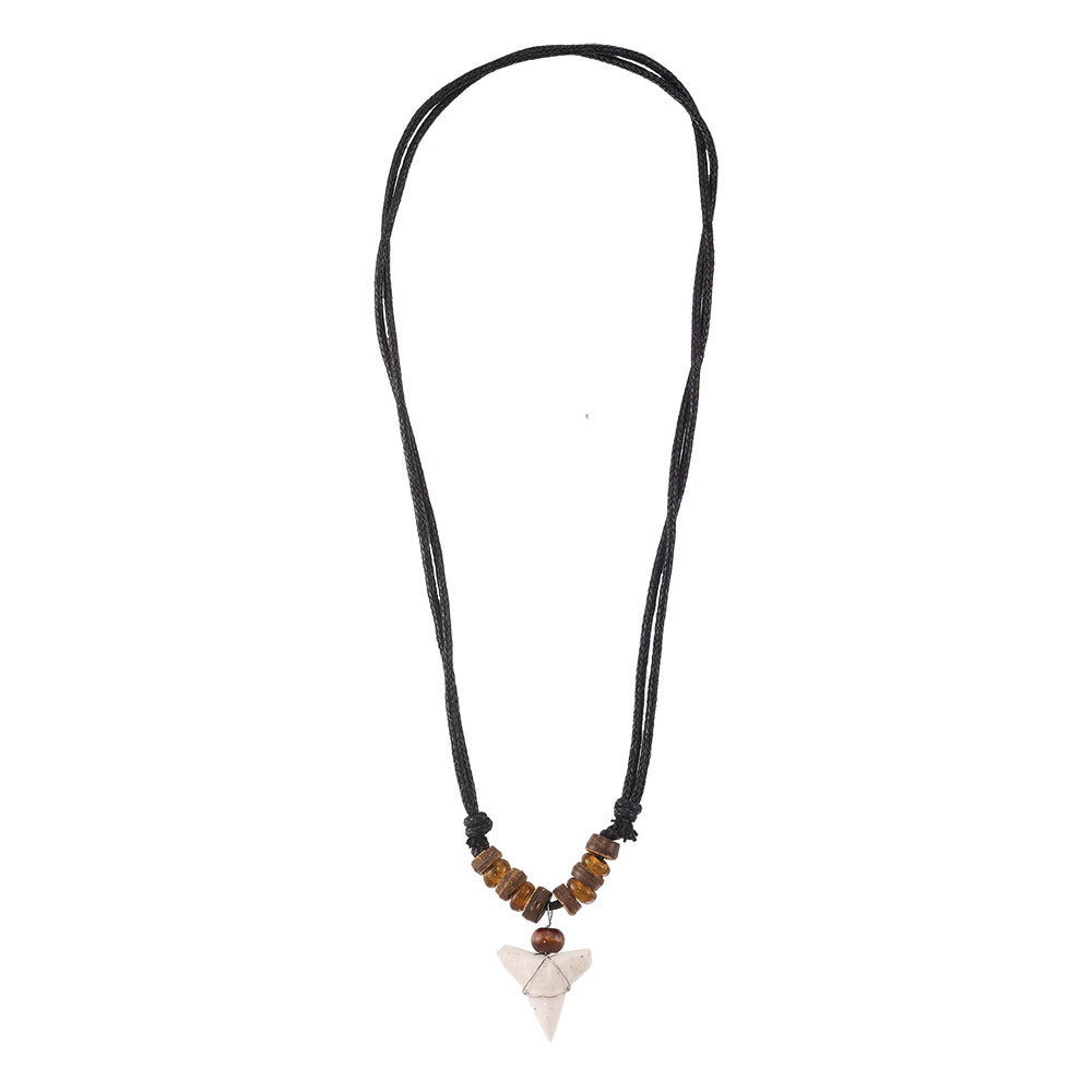 Coco & Glass Beaded Sharktooth 16" Necklace