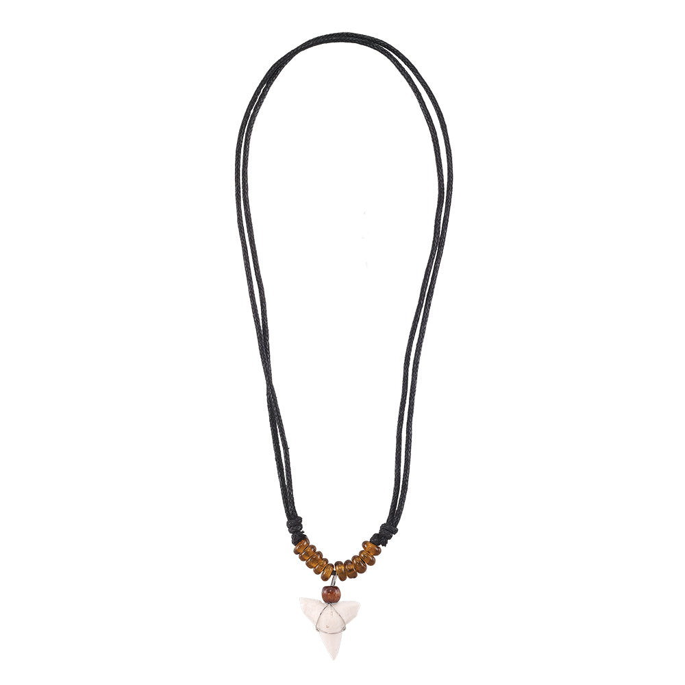 Coco & Glass Beaded Sharktooth 16" Necklace