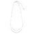 Silver Double Stone 16" Necklace
