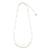 Silver Double Stone 16" Necklace