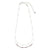 Silver Double Stone 16" Necklace