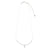 Silver Cross Stone 16" Necklace