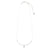 Silver Cross Stone 16" Necklace