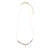 Gold Cross Stone 16" Necklace