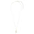Pearlized Enamel Cross 16" Necklace