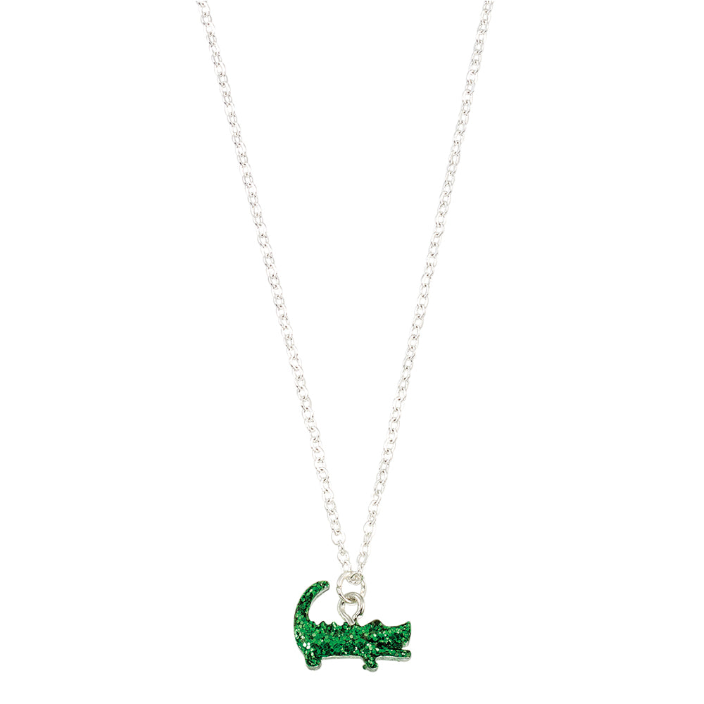 Glitter Alligator 16" Necklace
