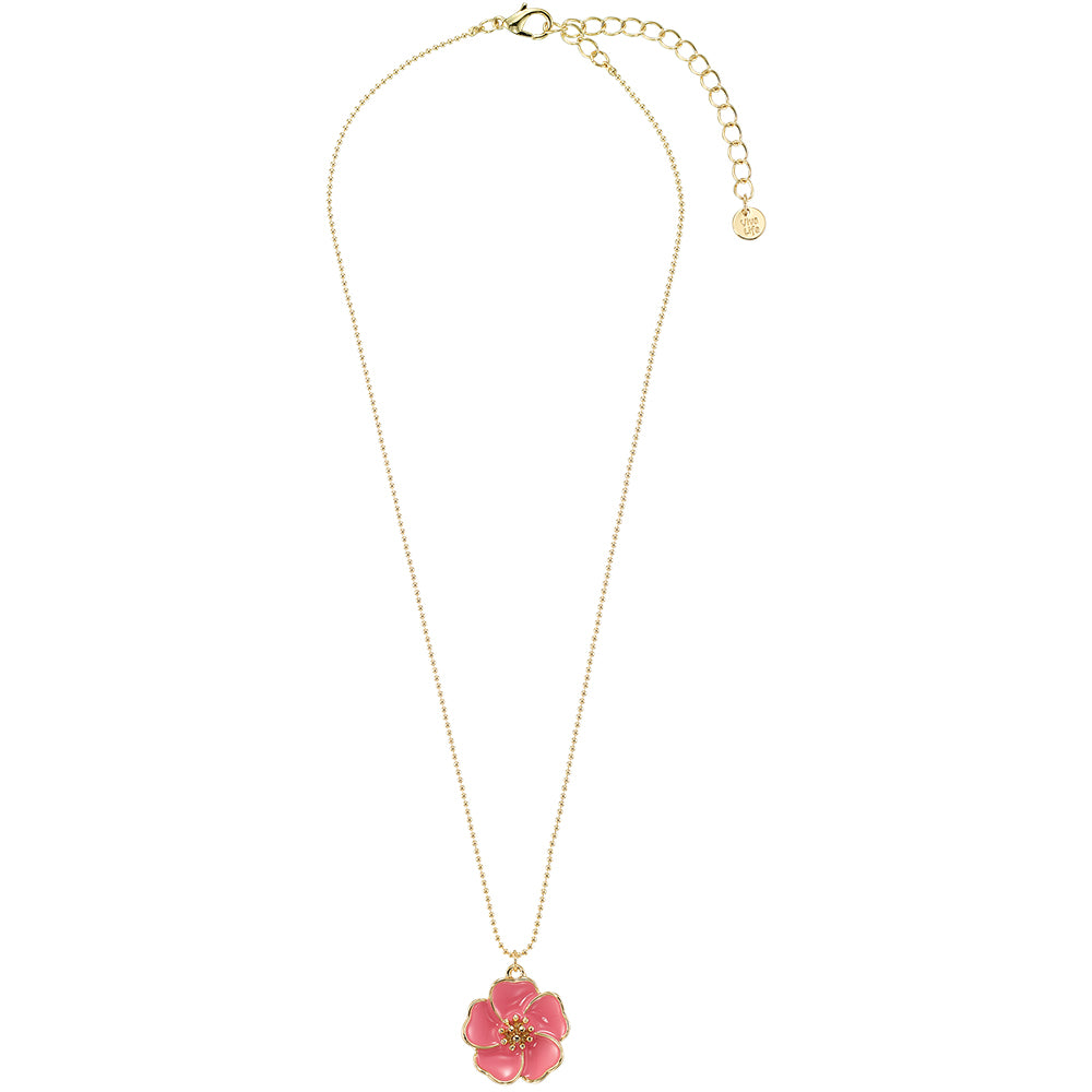 Enamel Flower Necklace