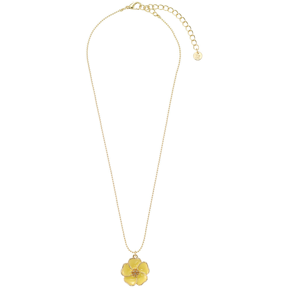 Enamel Flower Necklace
