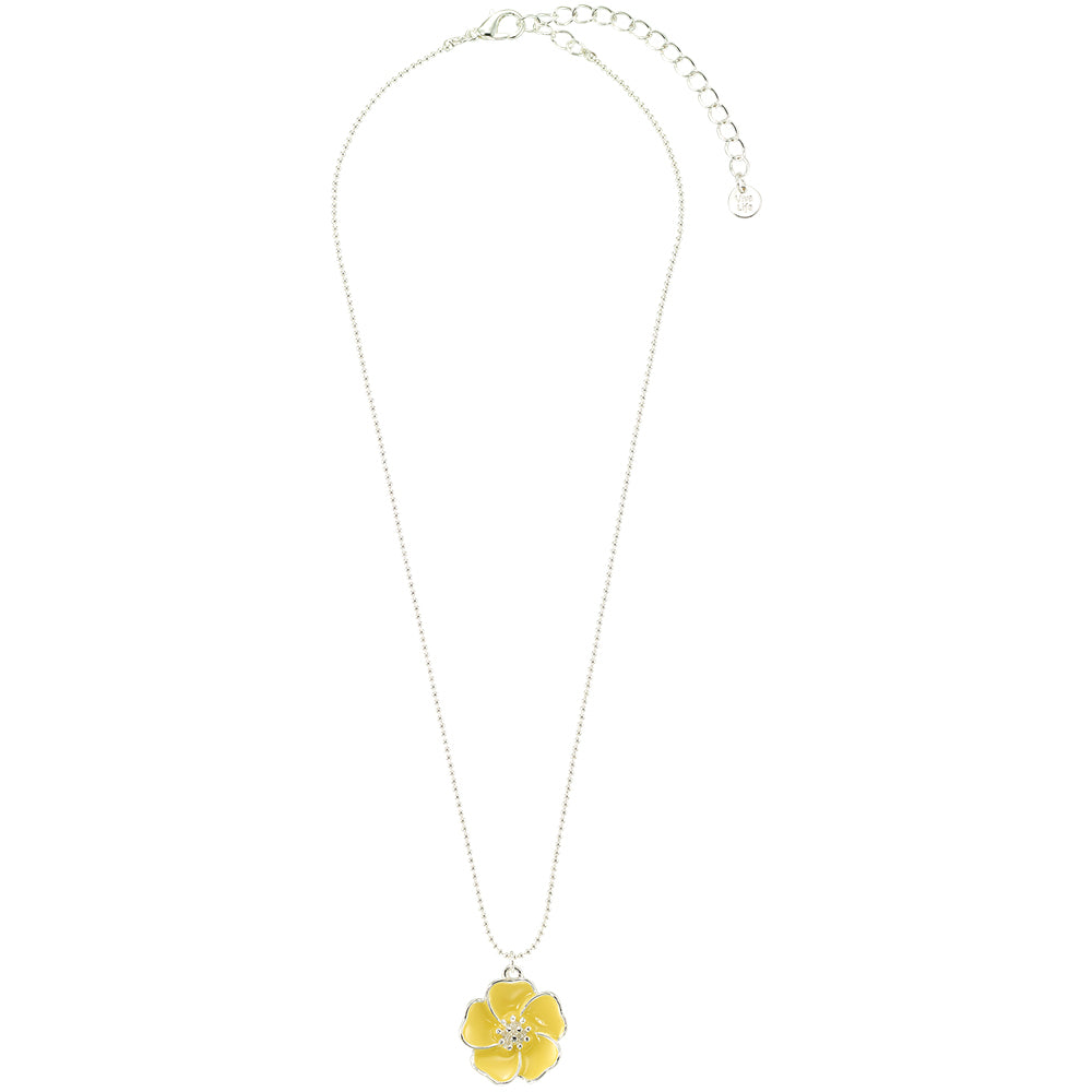 Enamel Flower Necklace