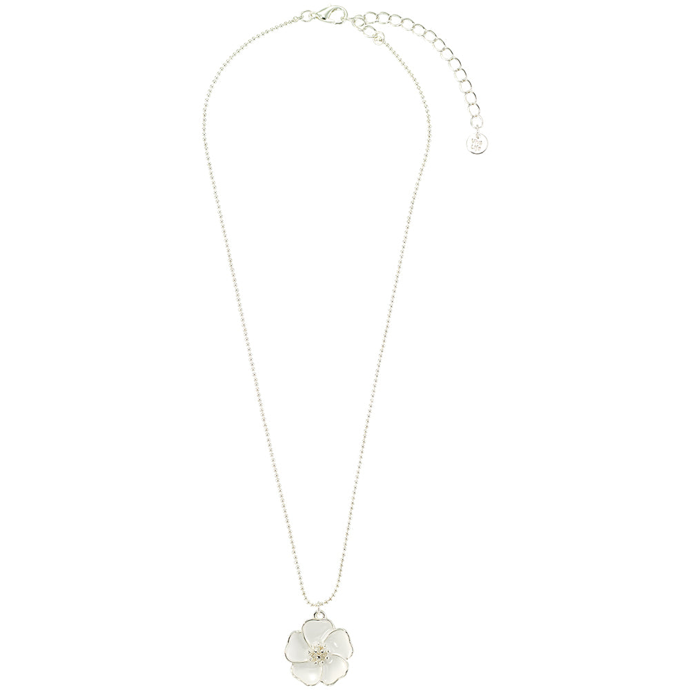 Enamel Flower Necklace