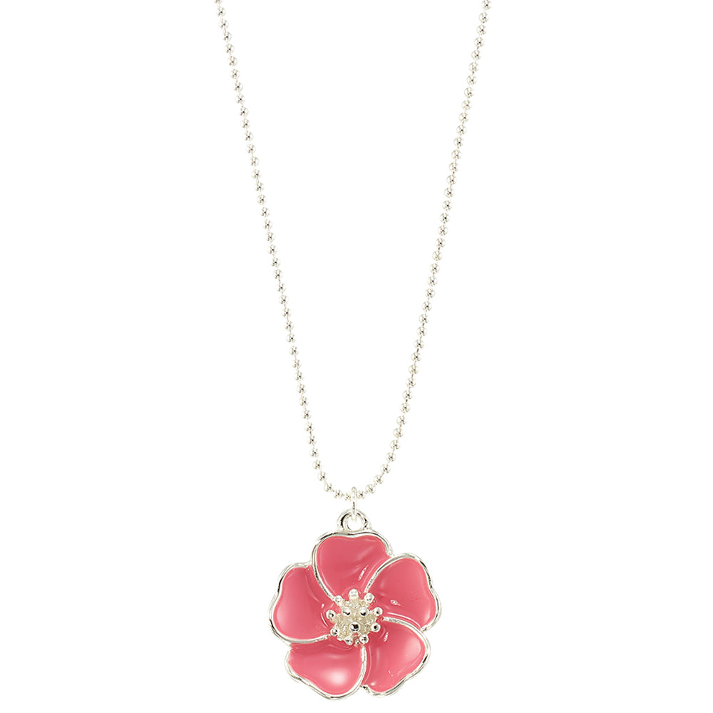 Enamel Flower Necklace