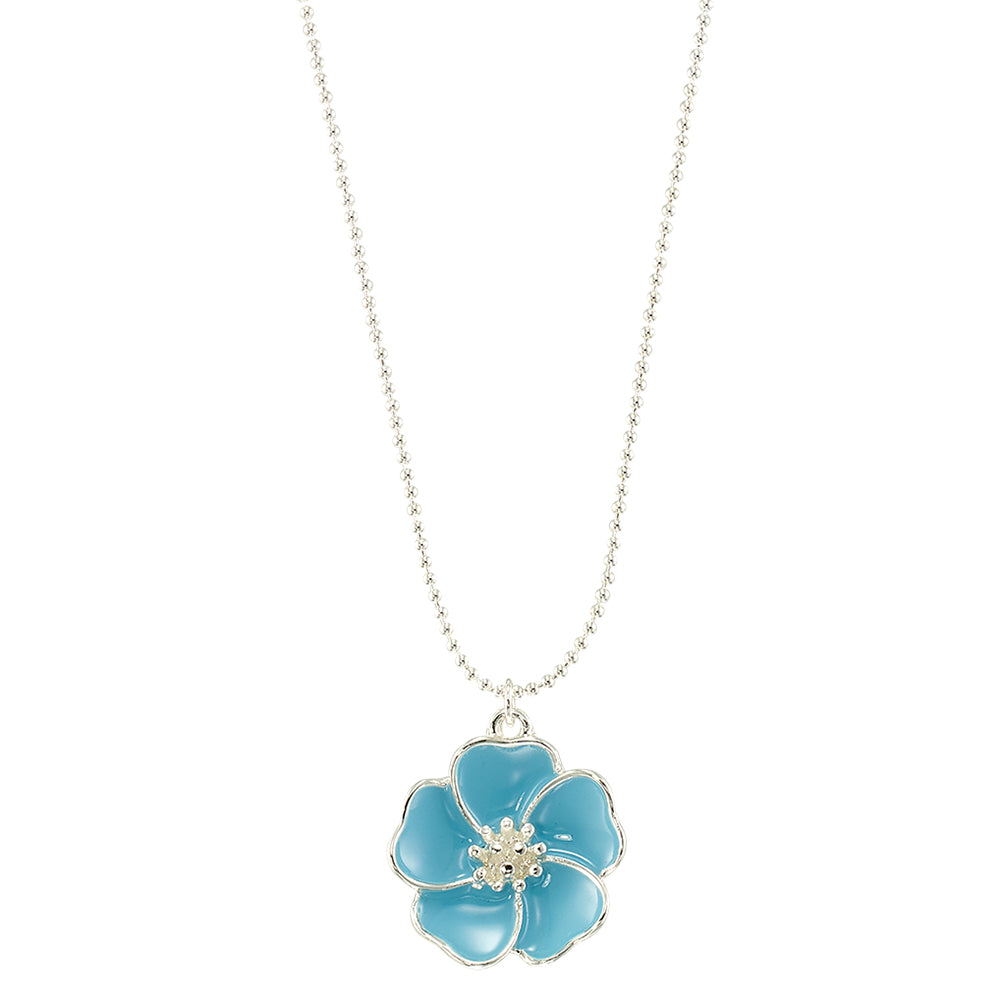 Enamel Flower Necklace