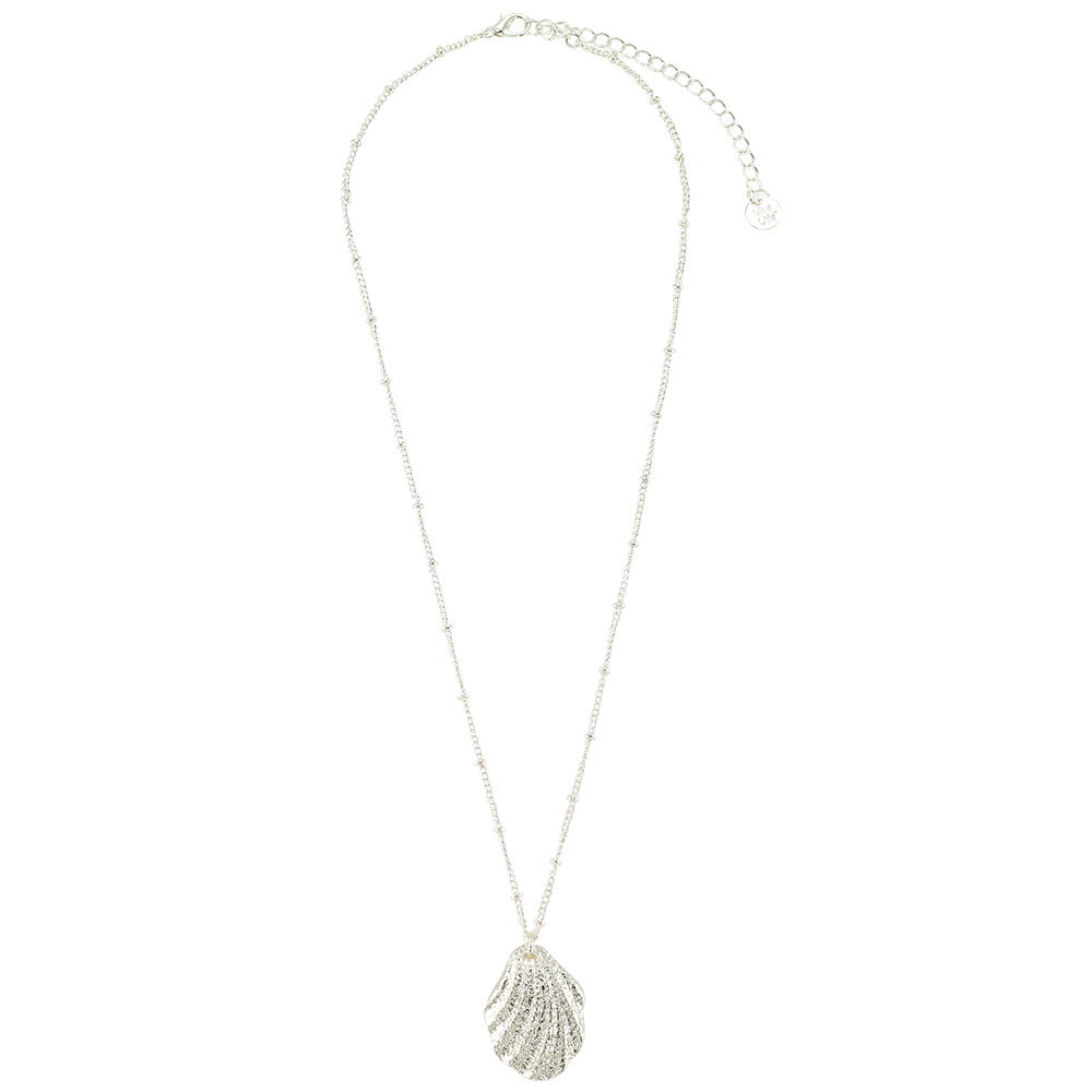 Pearlized Enamel Oyster Pearl 16″ Necklace