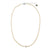 Frosted Stripe Seed Bead & Fresh Water Pearl Necklace