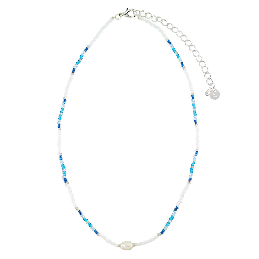 Station Seedbead & Freshwater Pearl Necklace