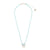 Pastel Seedbead Butterfly Charm 15" Necklace