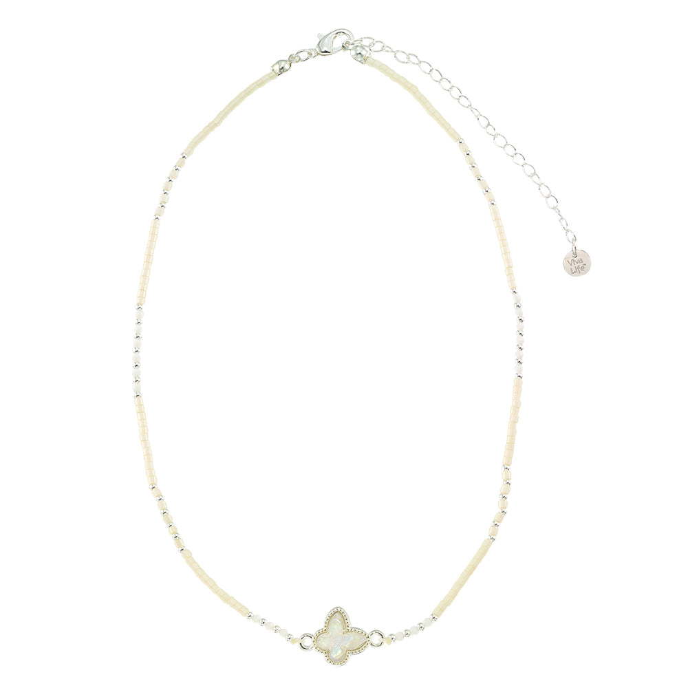 3-D Butterfly Bead 14" Necklace