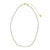 Triple Pearl/Metallic Colored Seedbead and Crystal 16" Necklace