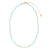 Triple Pearl/Metallic Colored Seedbead and Crystal 16" Necklace