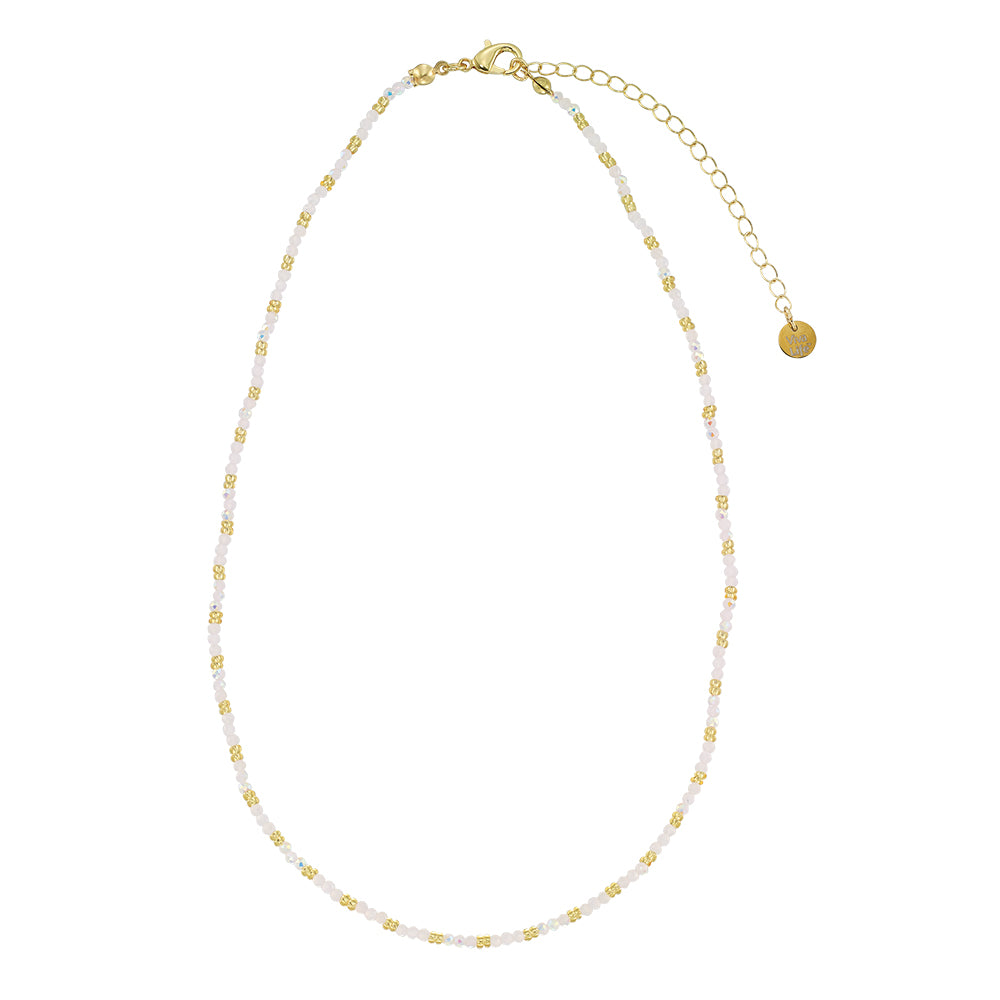 Colorful Metallic Seedbead 16" Necklace