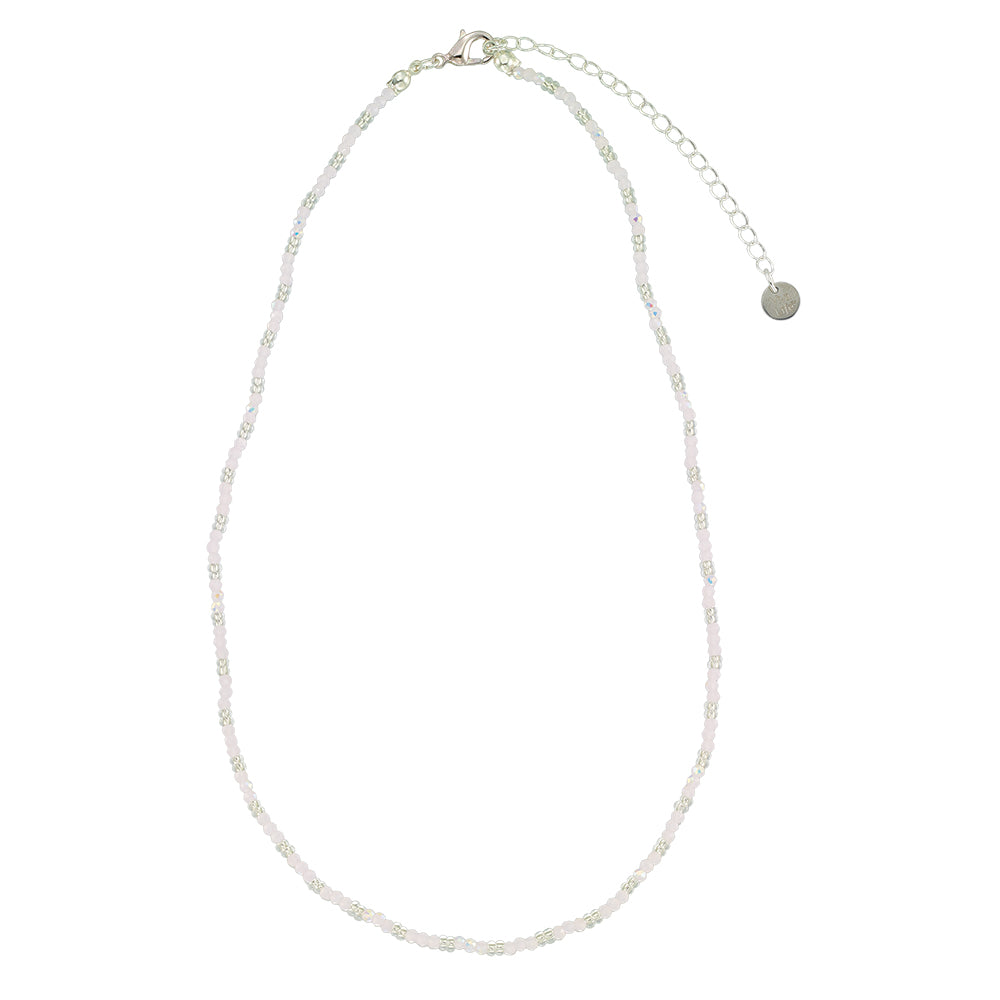 Colorful Metallic Seedbead 16" Necklace