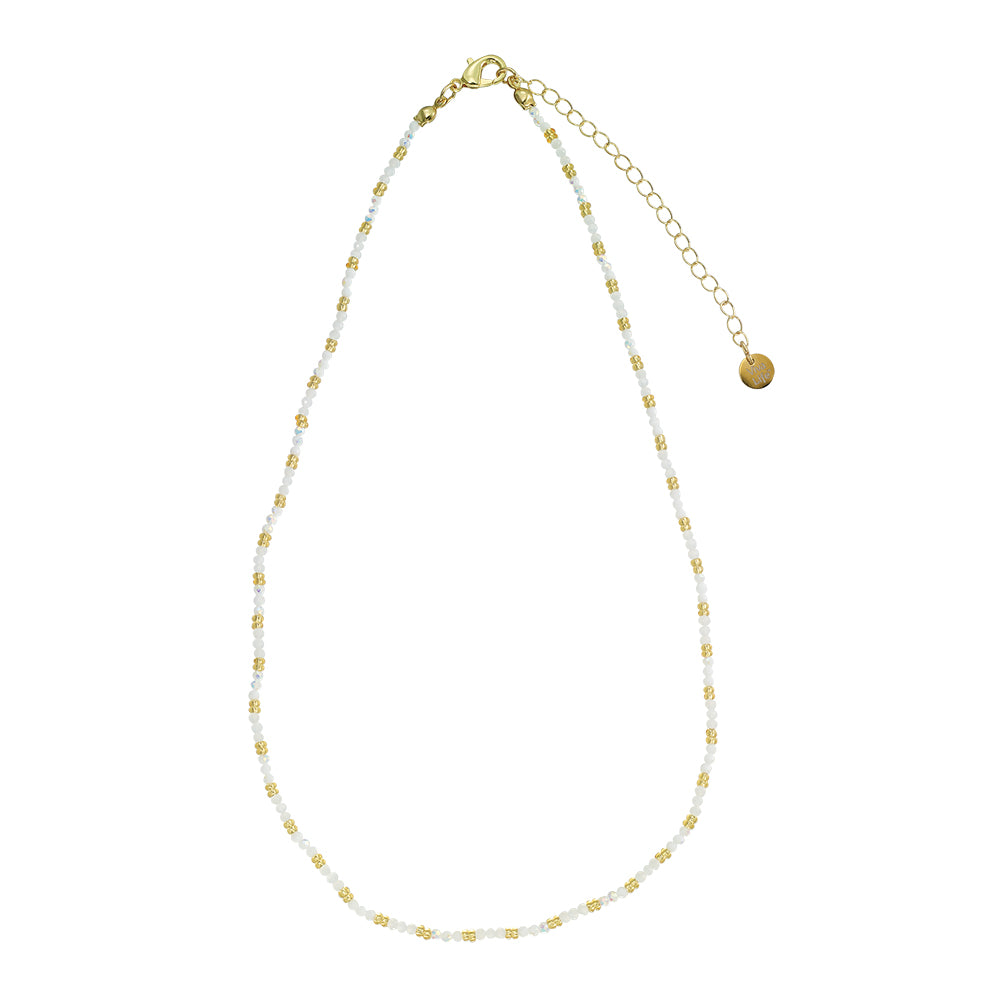 Colorful Metallic Seedbead 16" Necklace