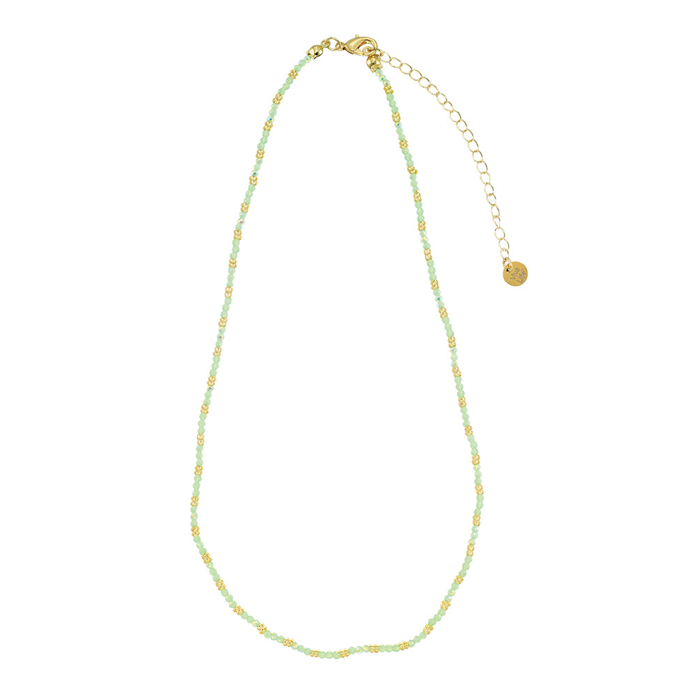 Colorful Metallic Seedbead 16" Necklace