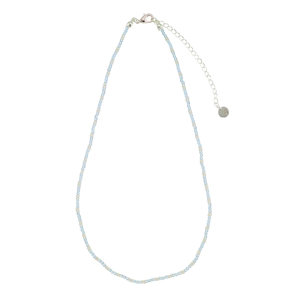 Colorful Metallic Seedbead 16" Necklace