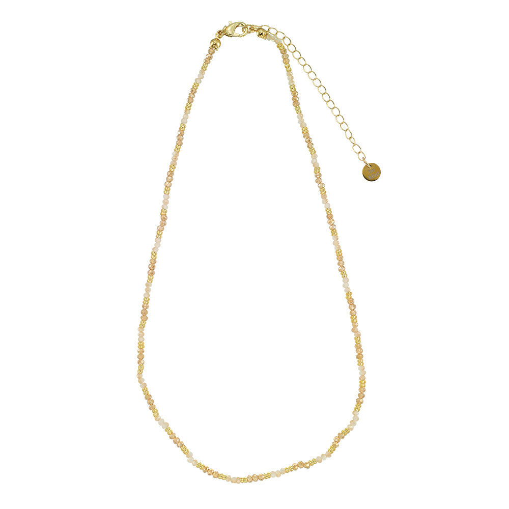 Colorful Metallic Seedbead 16" Necklace