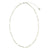 White, Silver, & Gold Metallic Necklace