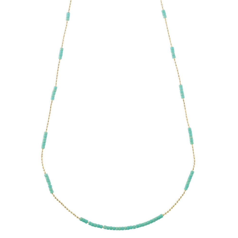 Dainty Japanese Seedbead Station Necklace