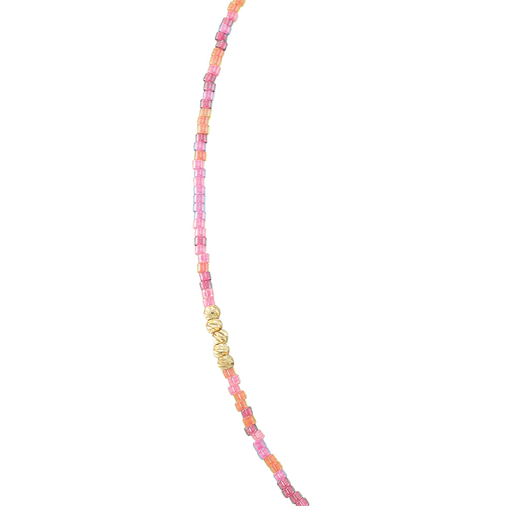 Colorful Japanese Seedbead Anklet