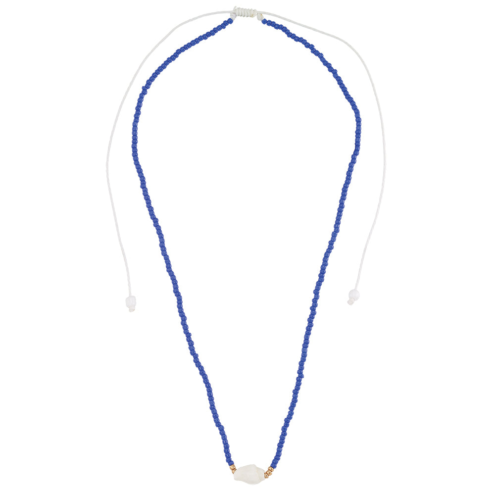Conch Shell Seedbead 14" Necklace