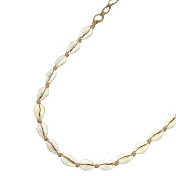 Hemp Knot Cowrie Shell Necklace