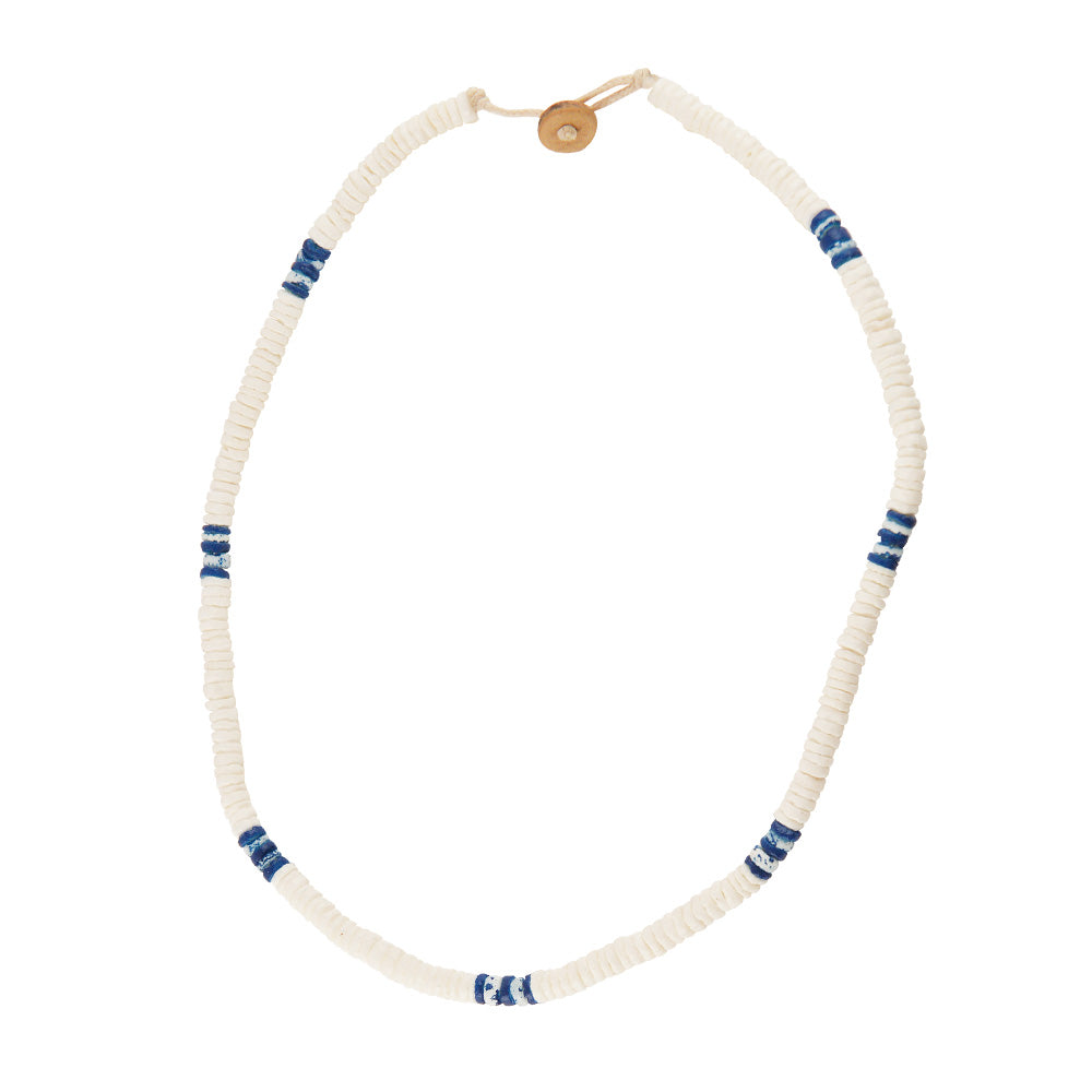 White &amp; Denim Clamshell Necklace