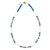 White Clam/Blue Coco/Hammer Shell 16" Necklace