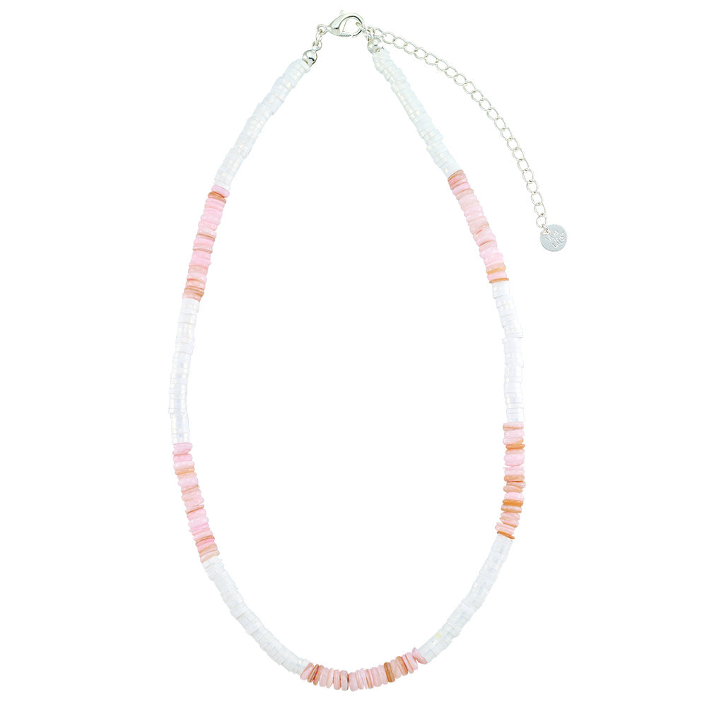 Shell and Pearlized Fimo 15&quot; Necklace