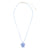 "Give Back" Frosted Resin Turtle Linen Necklace